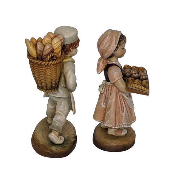 ANRI Ferrandiz Baker Boy and Pastry Girl 6" Limited Ed Set RARE Italy EUC Read - Picture 4 of 8